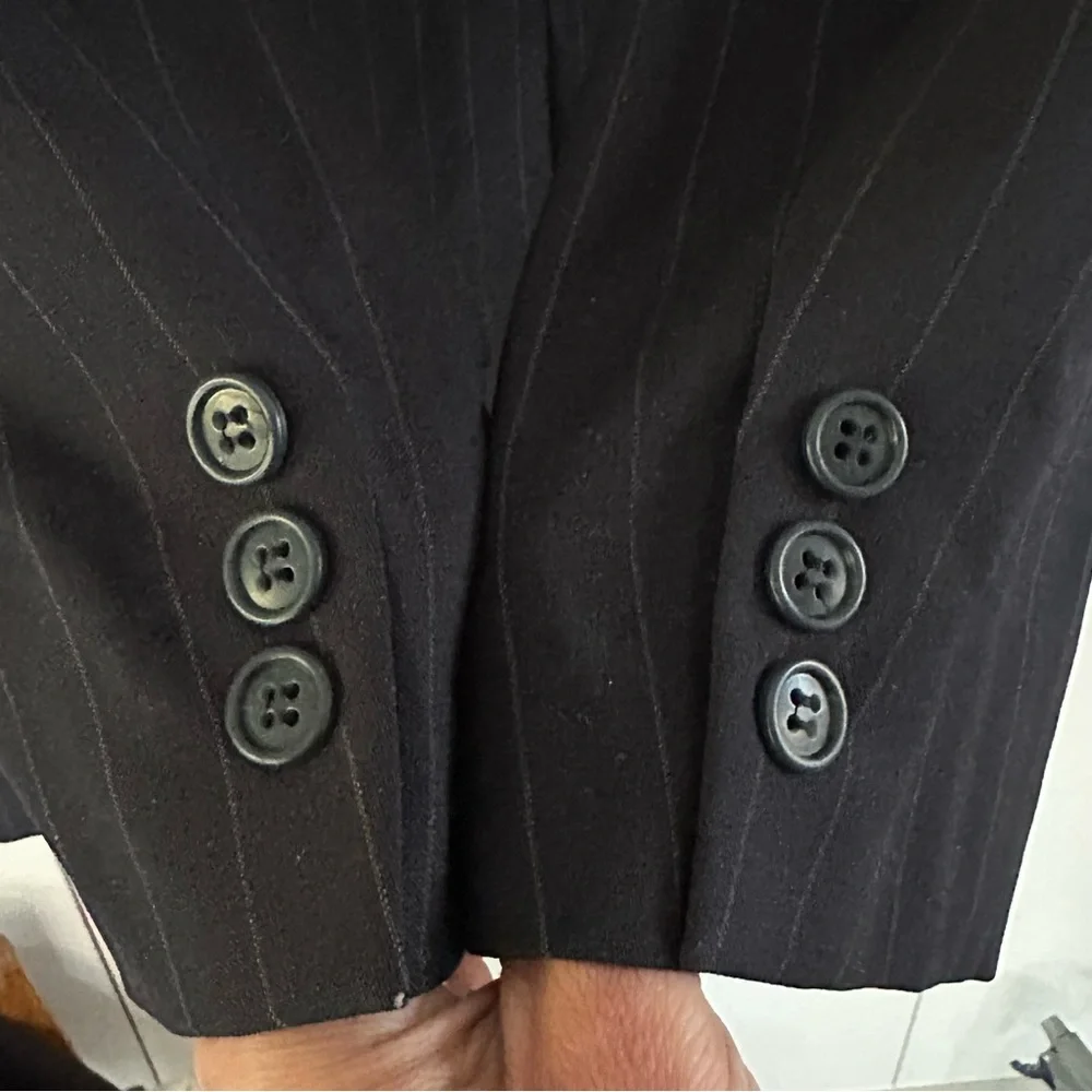 Brooks Brothers Brooksease Wool Pinstripe Suit Jacket 48R
